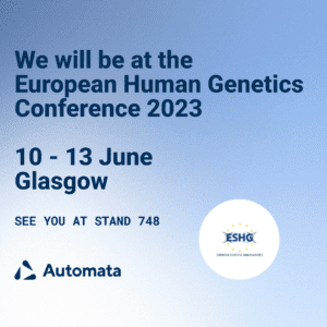 Automata are attending European Human Genetics Conference, 10-13 June 2023. Stand 748