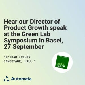 Russell Green, Director of Product Growth, is speaking at the Green Lab Symposium. 27 September.